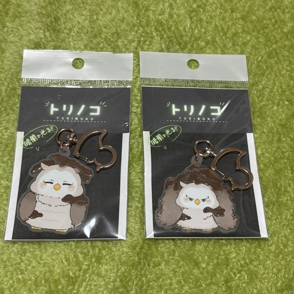 【暗闇で光る⁉】蓄光アクリルキーホルダー（全2種）
