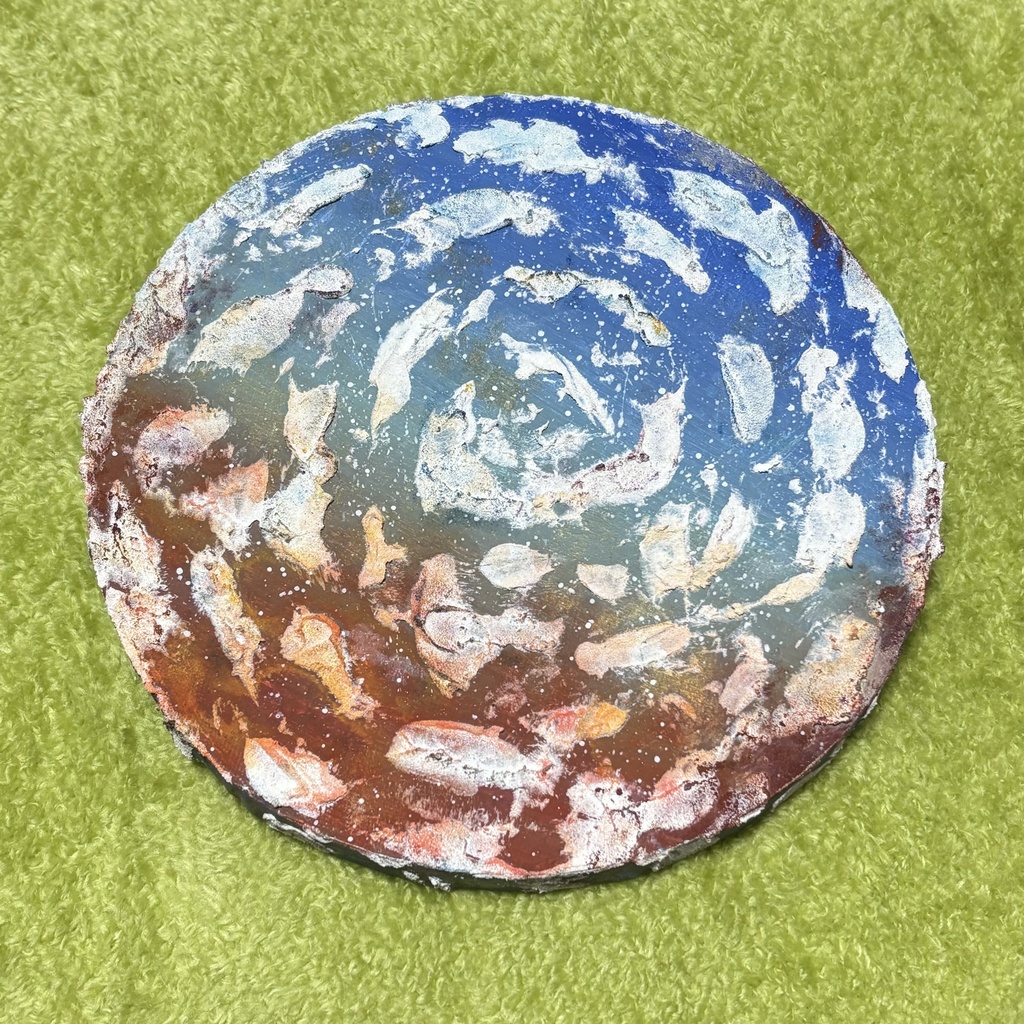 【世界に一つ】どこでもキノコ アクリル画