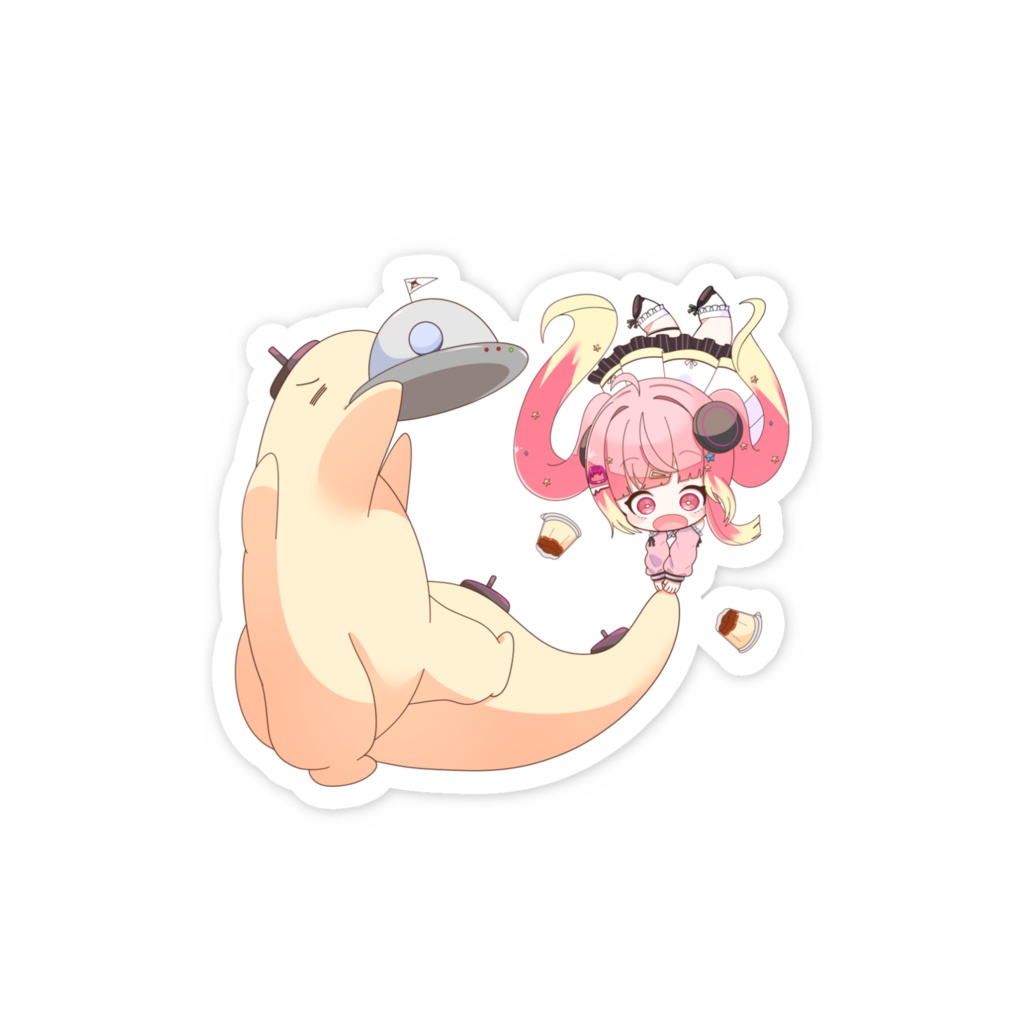 【6種類から選んでねっ】スマホステッカー【甘味白丸様】