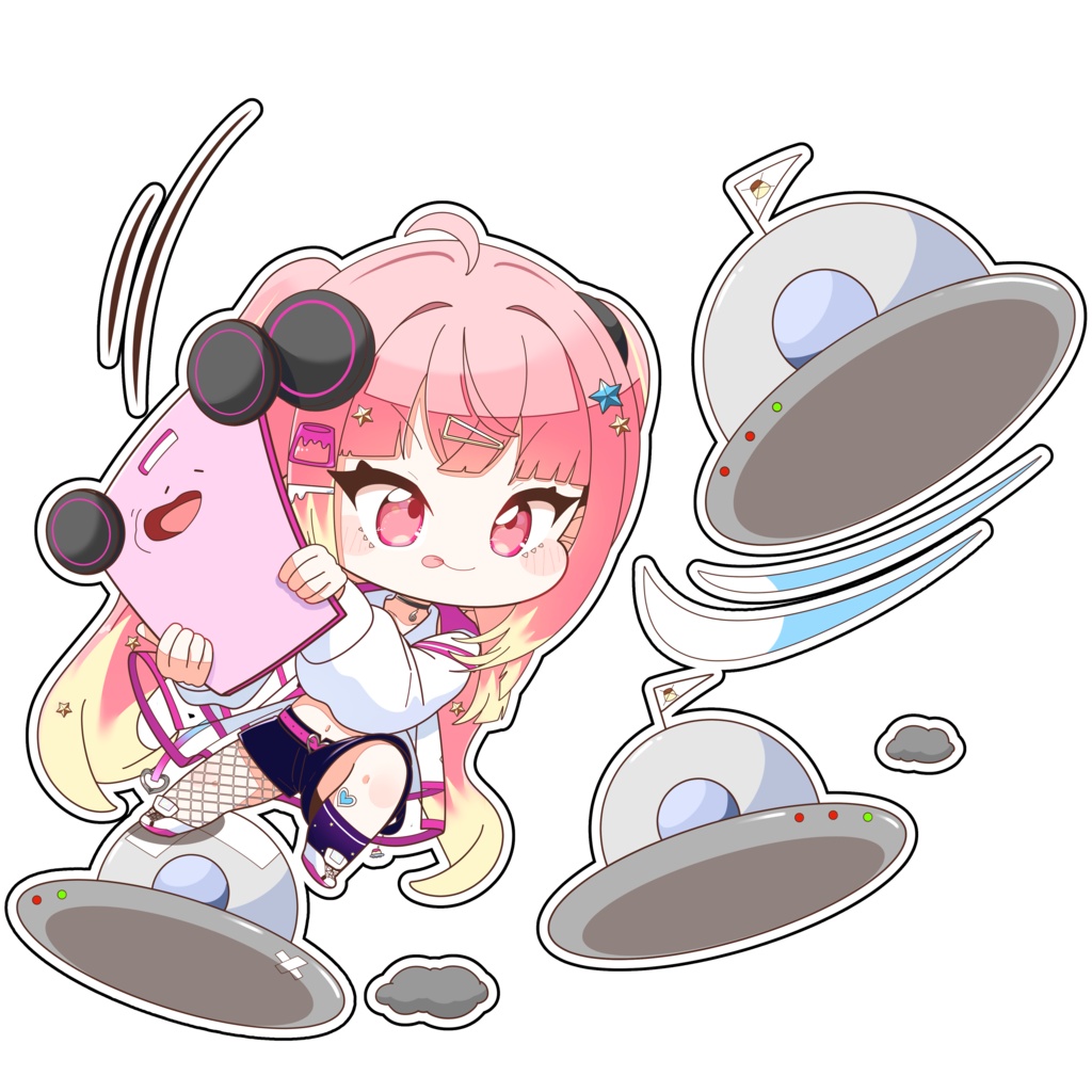 【6種類から選んでねっ】スマホステッカー【甘味白丸様】