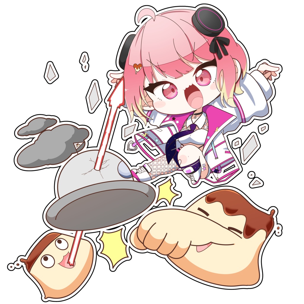 【6種類から選んでねっ】スマホステッカー【甘味白丸様】