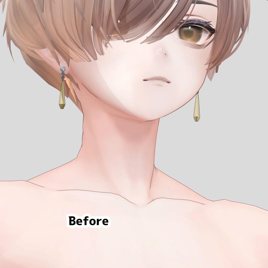 【Alué(アルエ)対応】首回りの雰囲気を足すテクスチャ(喉仏・鎖骨)