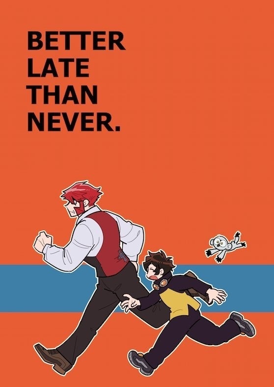 Better late than never.