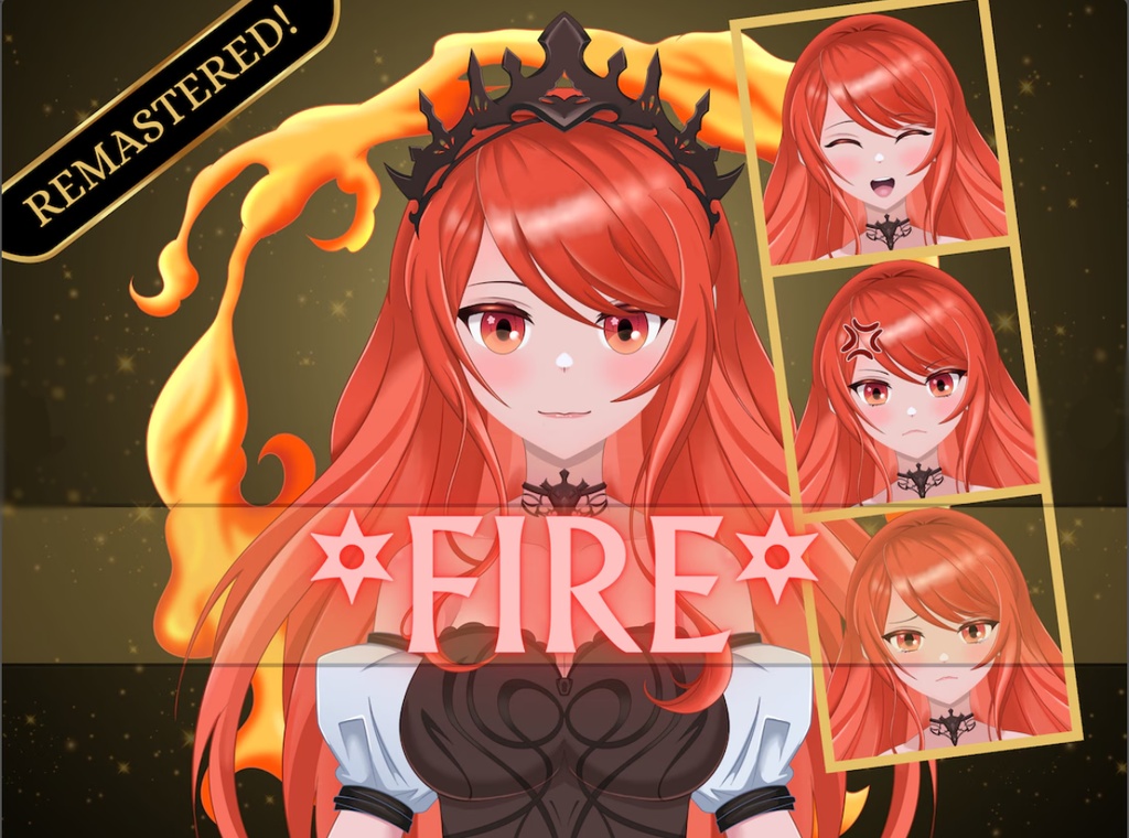 Fire Vtuber Model I イケてるVTuberモデル