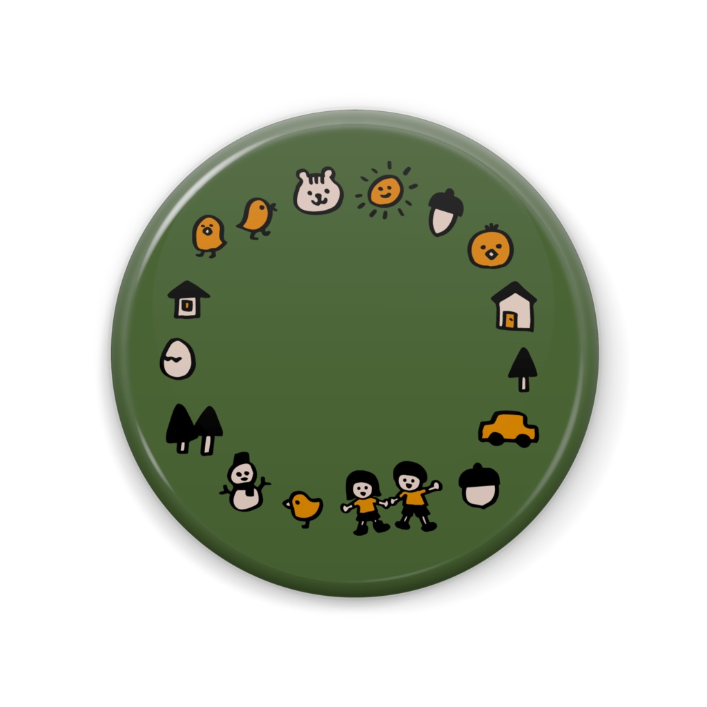 緑のもっちゃんバッジ