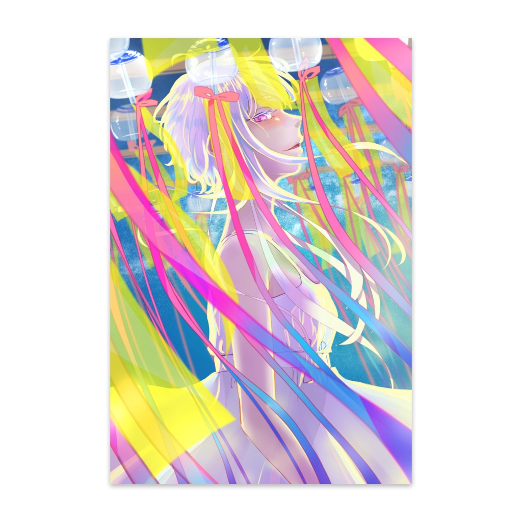 ポストカード - 7月イラスト