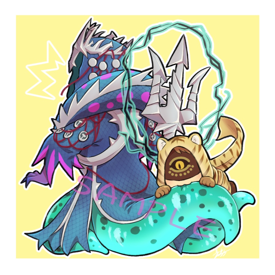 虎ポセアクリルキーホルダー