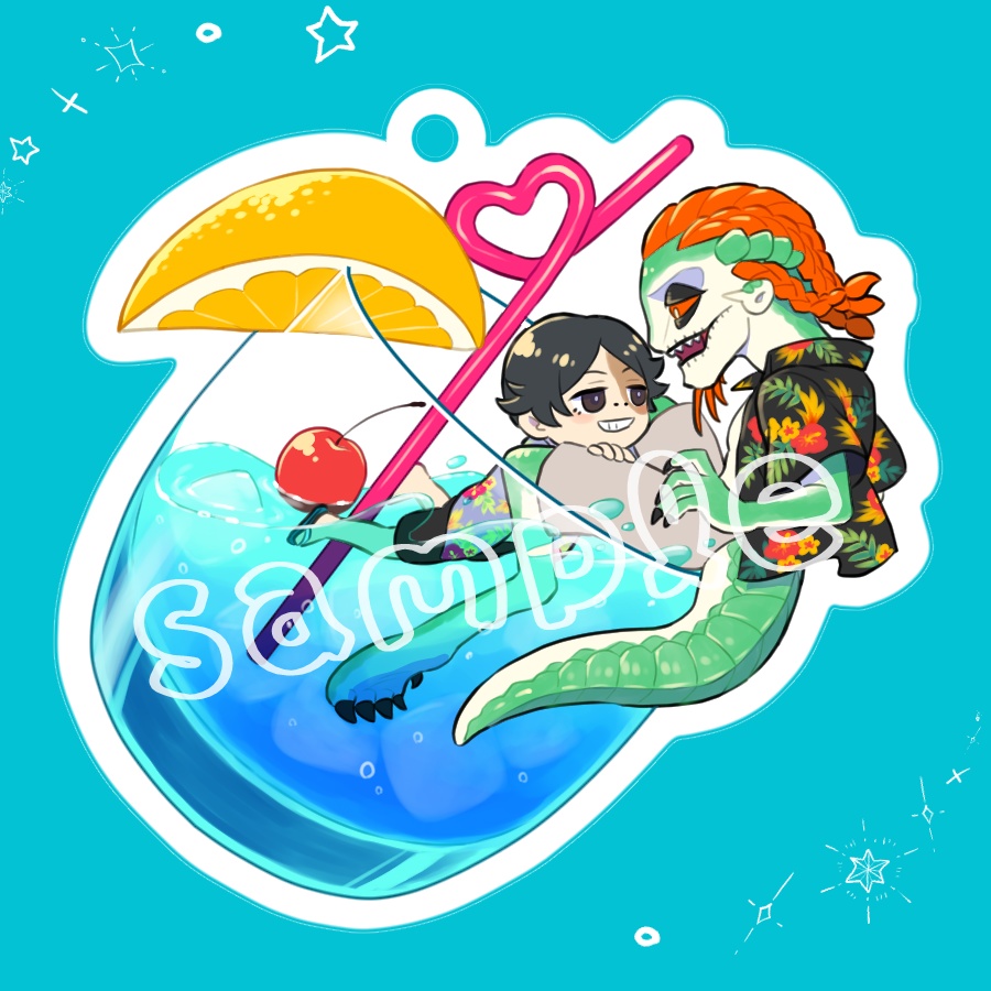 SUMMERアクリルキーチェーン