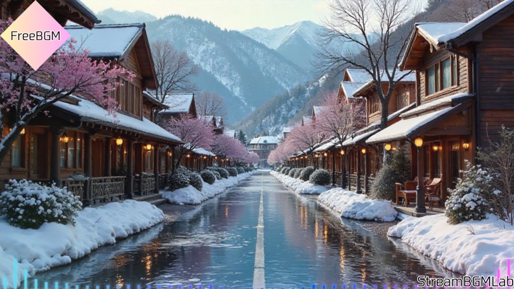 FreeBGM　【温泉街の街並み】　TRPG/街並み/静けさ