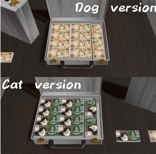 札束付きジュラルミンケース ~With billfold  Duralumin case~