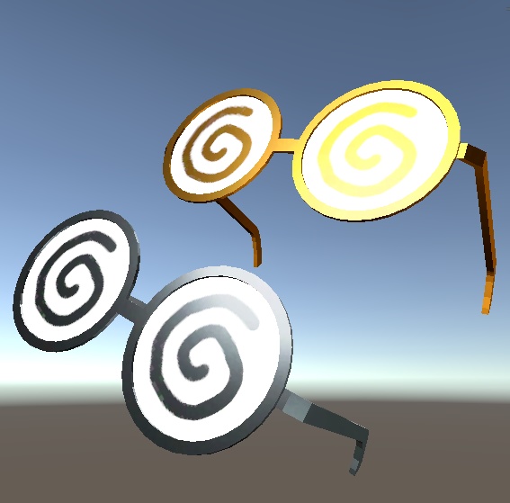 ぐるぐるメガネ【PhysBone】