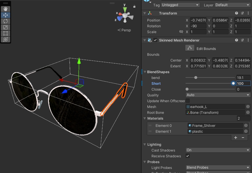 【PhysBone】丸〇サングラス【カスタム可】