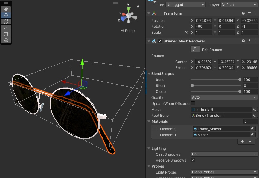 【PhysBone】丸〇サングラス【カスタム可】