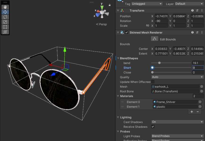 【PhysBone】丸〇サングラス【カスタム可】