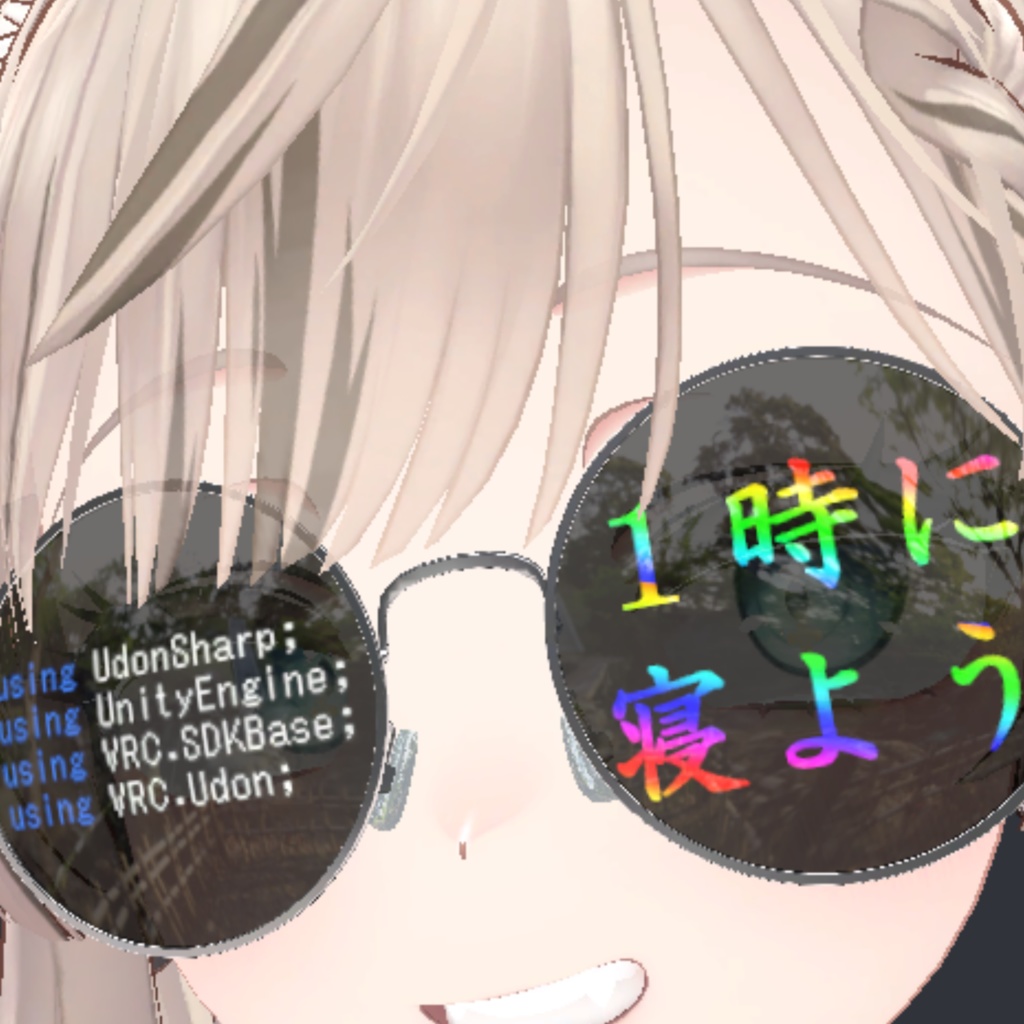 【PhysBone】丸〇サングラス【カスタム可】