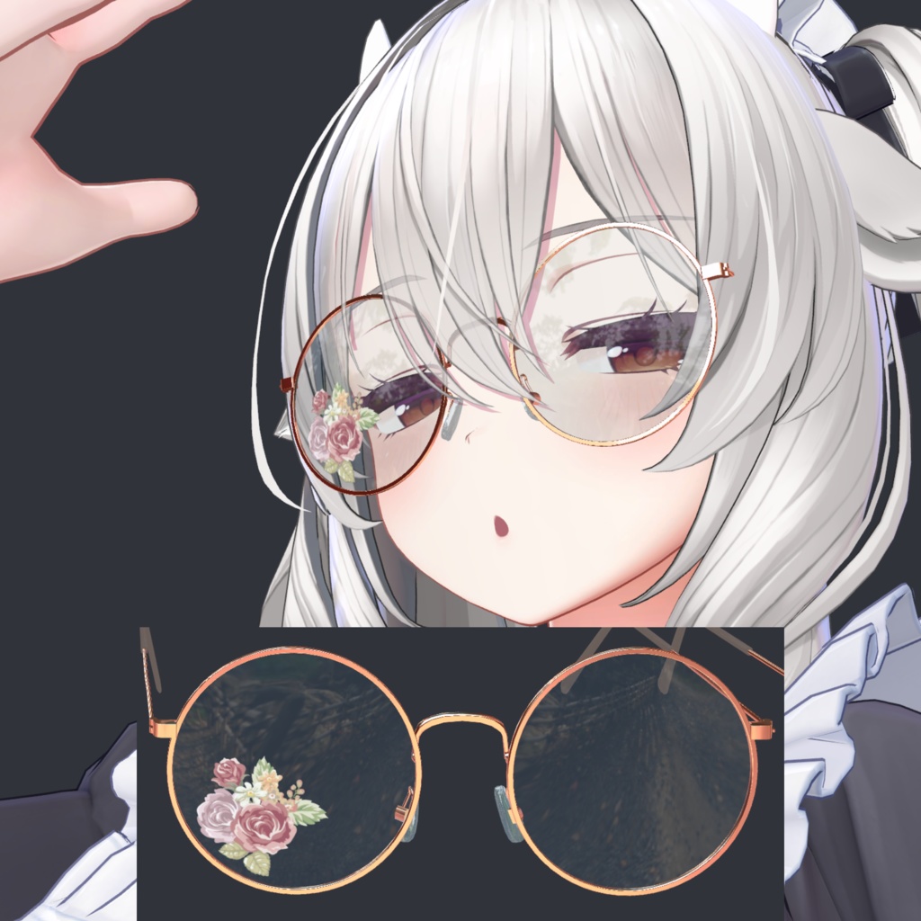 【PhysBone】丸〇サングラス【カスタム可】