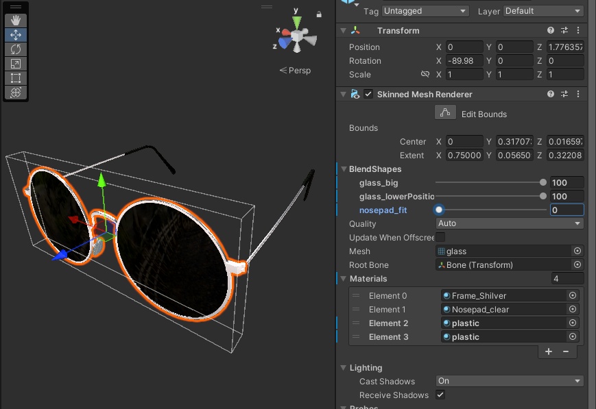 【PhysBone】丸〇サングラス【カスタム可】