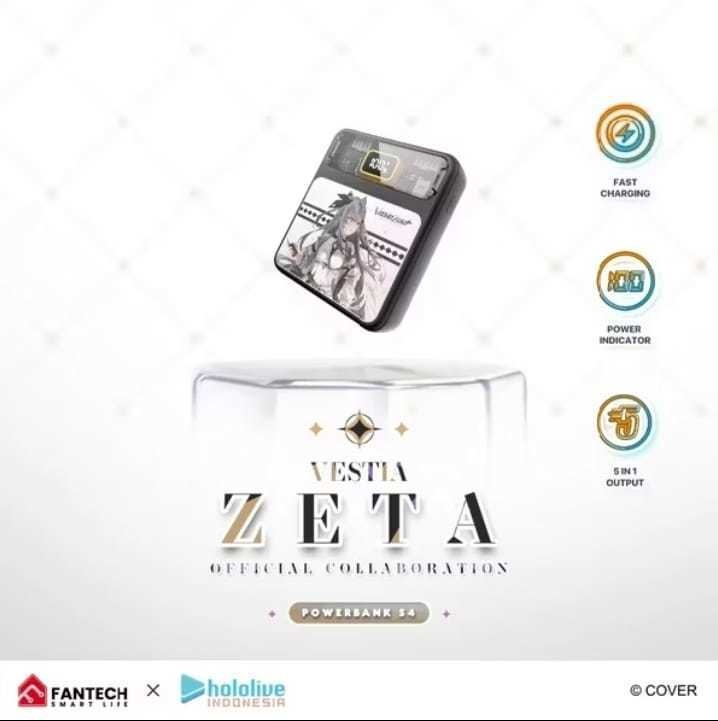 【数量限定】HOLOLIVE × FANTECH コラボ ベスティア・ゼータ S4 モバイルバッテリー 限定モデル HOLOLIVE × POCKYミステリーカード3枚付き