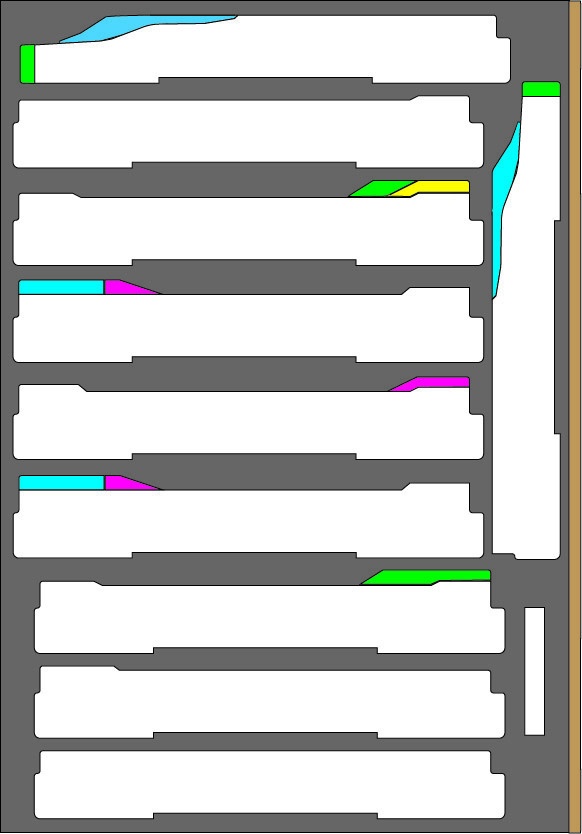 品番007 東北・上越新幹線 E2系, E5/H5系10両専用ウレタン YN管理