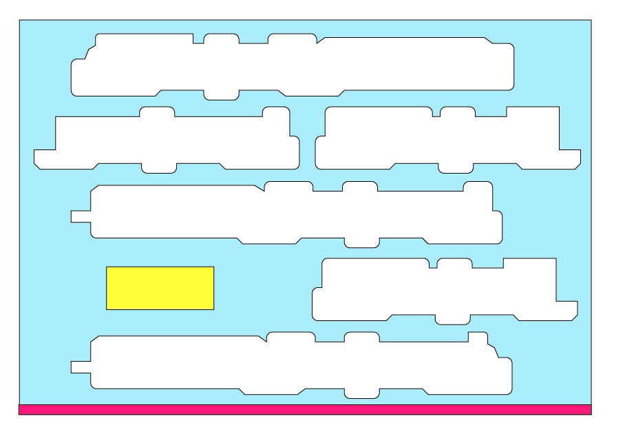 品番008 近鉄 10100系 新ビスタカー9両専用ウレタン YN管理