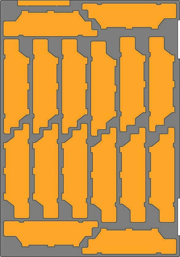 品番016 ホキ1000・1100 白ホキ16両専用ウレタン YN管理