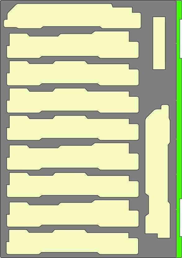 品番020 E657系10両専用ウレタン YN管理