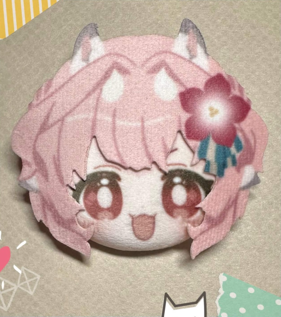 3Dぬいぐるみ缶バッジ