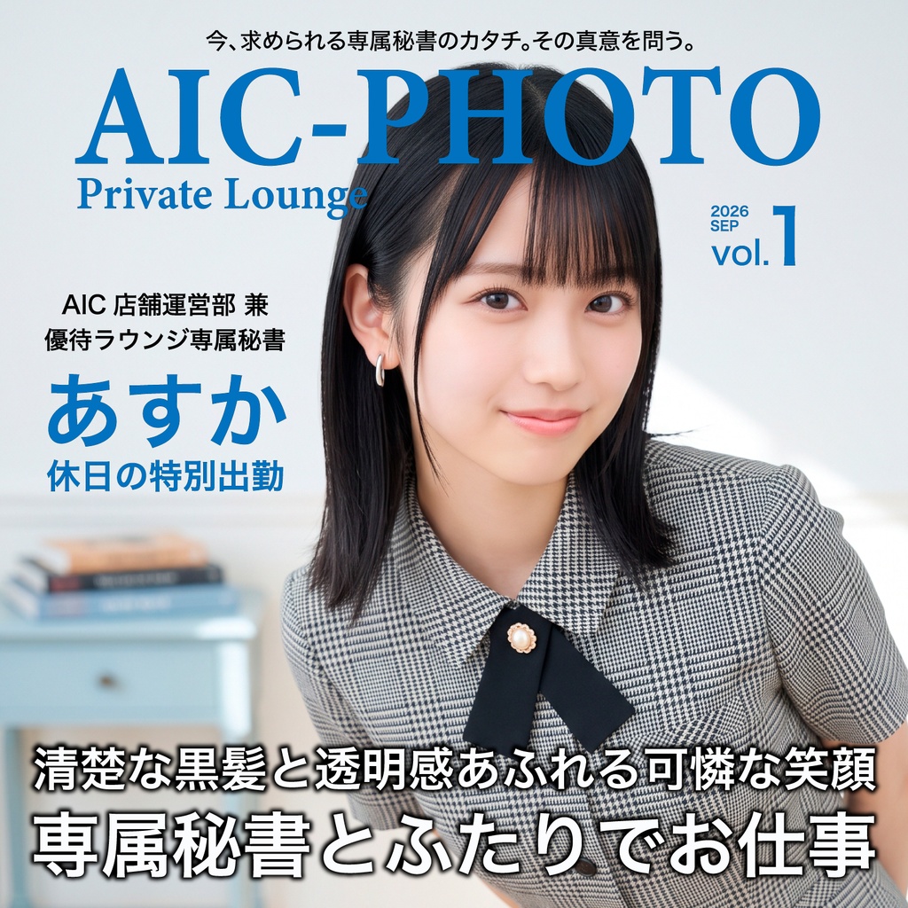 【デジタル写真集】AIC-PHOTO Private Lounge vol.1 あすか『専属秘書とふたりでお仕事（休日の特別出勤）』