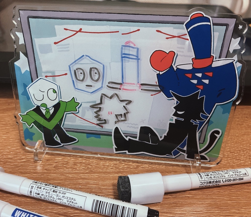 マイク部屋アクリルメモボード