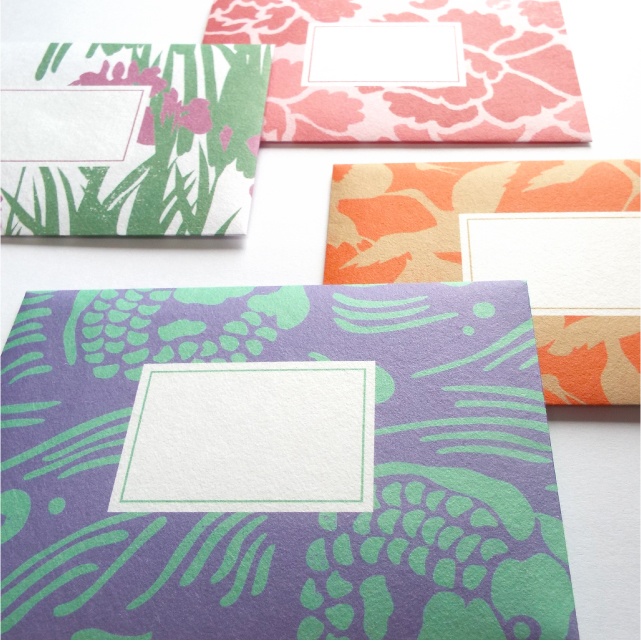 【しあわせ和柄プリンタブル素材】封筒12枚セット 〜おしゃれペーパーアイテム無料ダウンロード〜