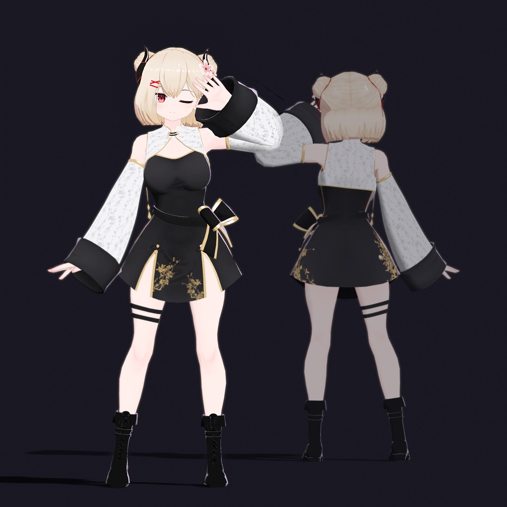 VRC/オリジナル3Dモデル「シアン」-Sian- ver.1.01