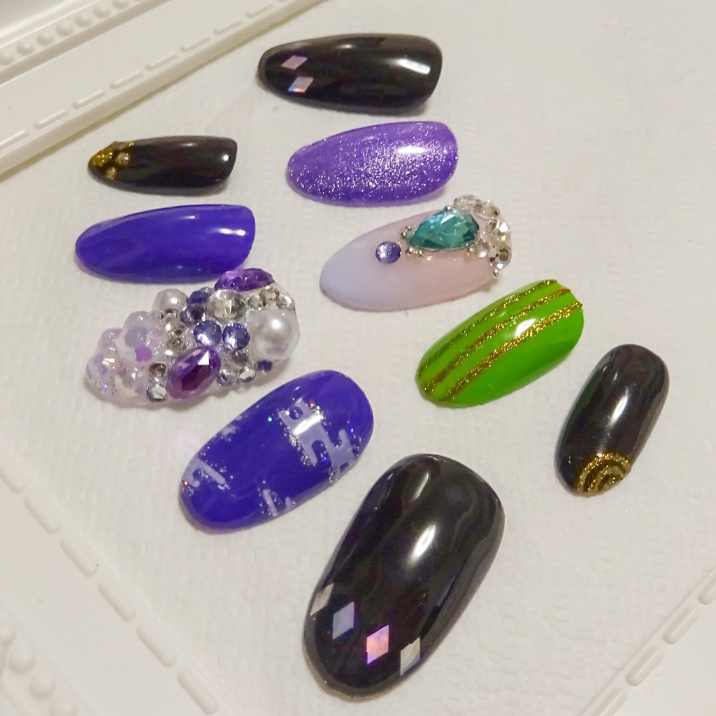 【刀剣乱舞】五月雨江 ネイルチップ【イメージネイル】 No,1