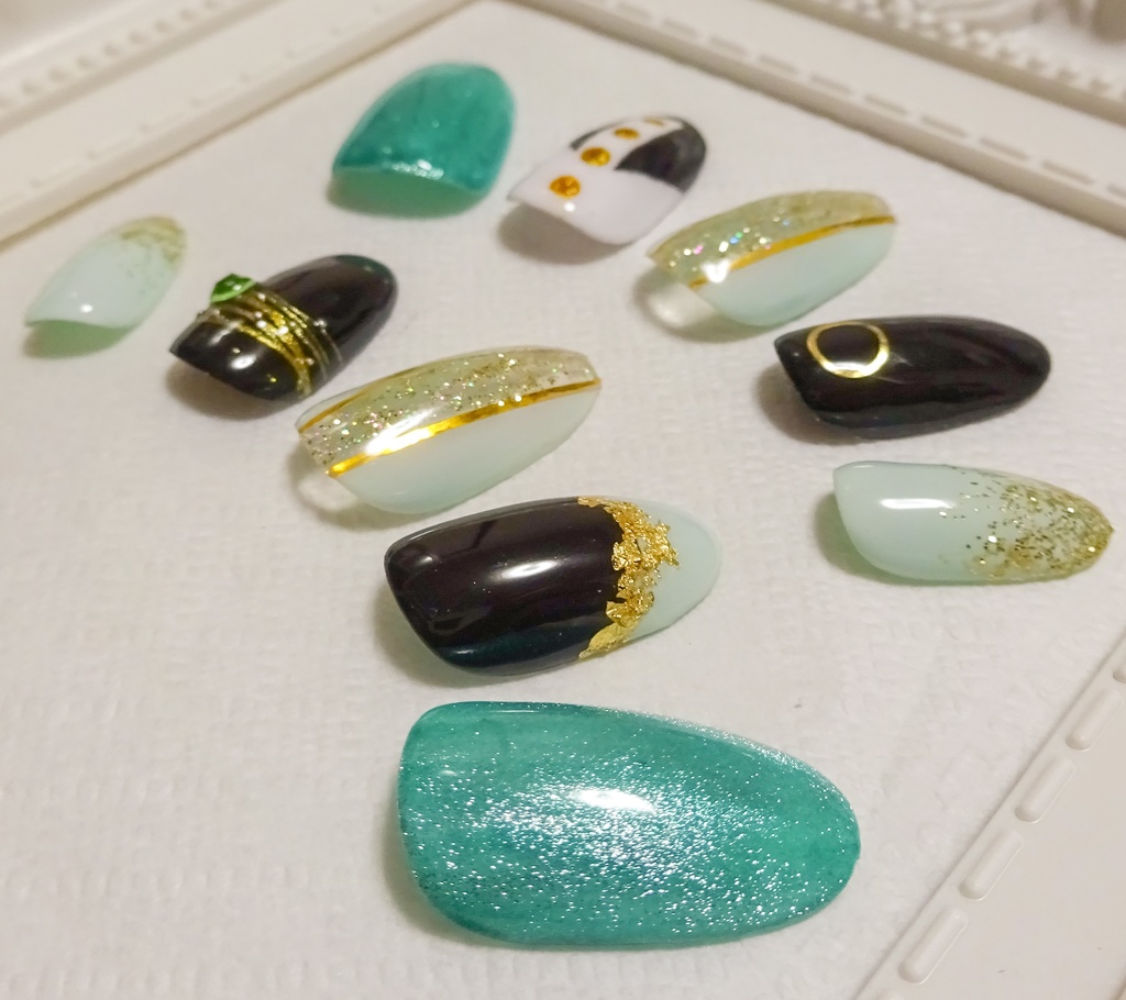 【刀剣乱舞】膝丸 ネイルチップ【イメージネイル】No,2