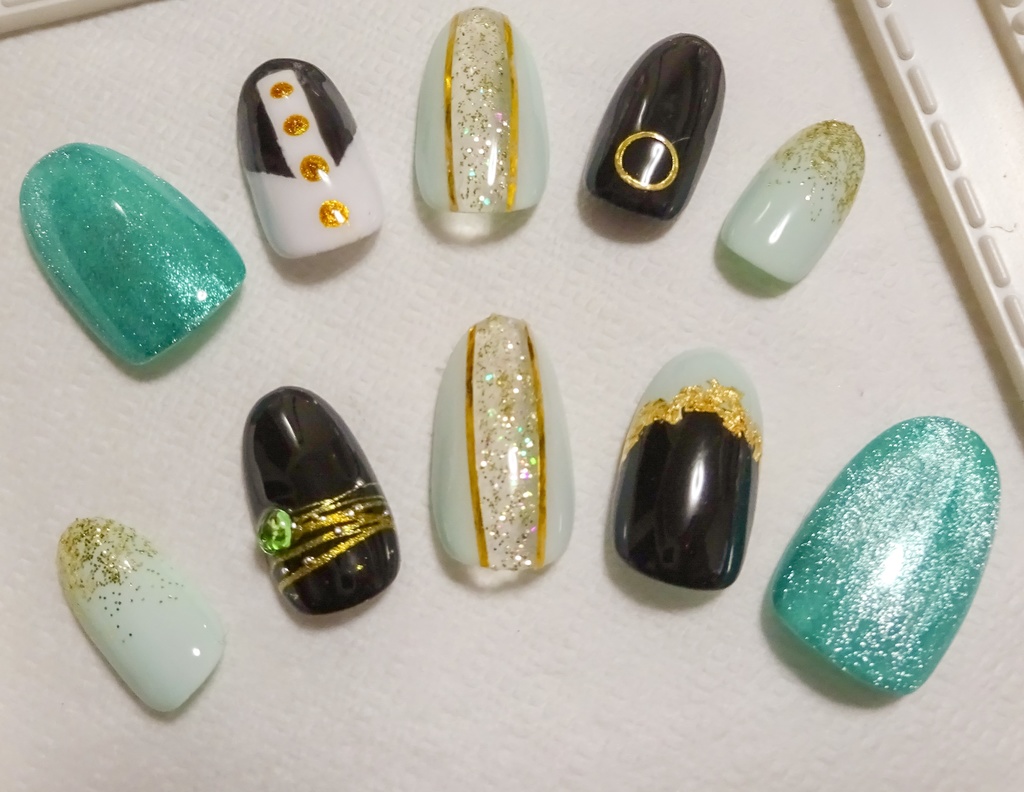 【刀剣乱舞】膝丸 ネイルチップ【イメージネイル】No,2