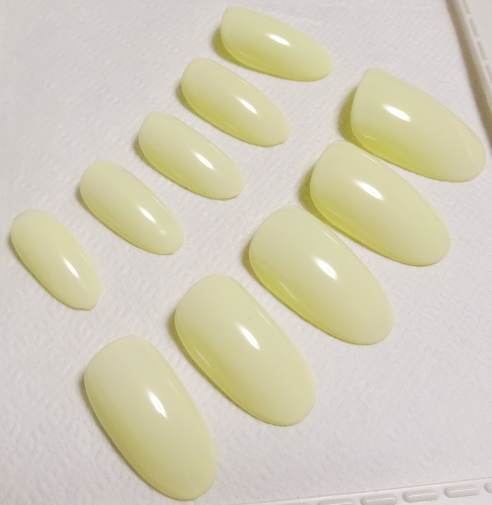 クリーム 推し色 ワンカラー 単色 ネイルチップ No,4