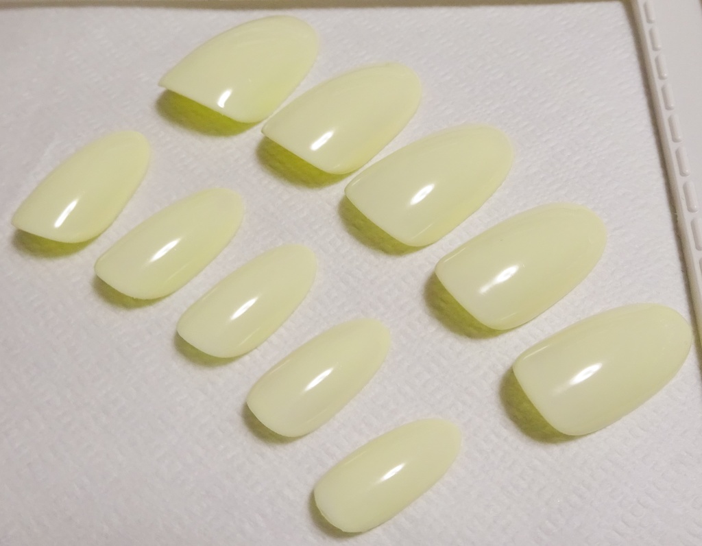 クリーム 推し色 ワンカラー 単色 ネイルチップ No,4