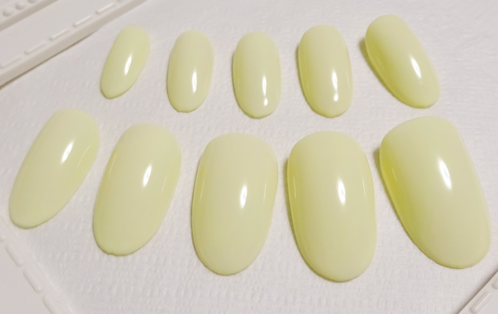 クリーム 推し色 ワンカラー 単色 ネイルチップ No,4