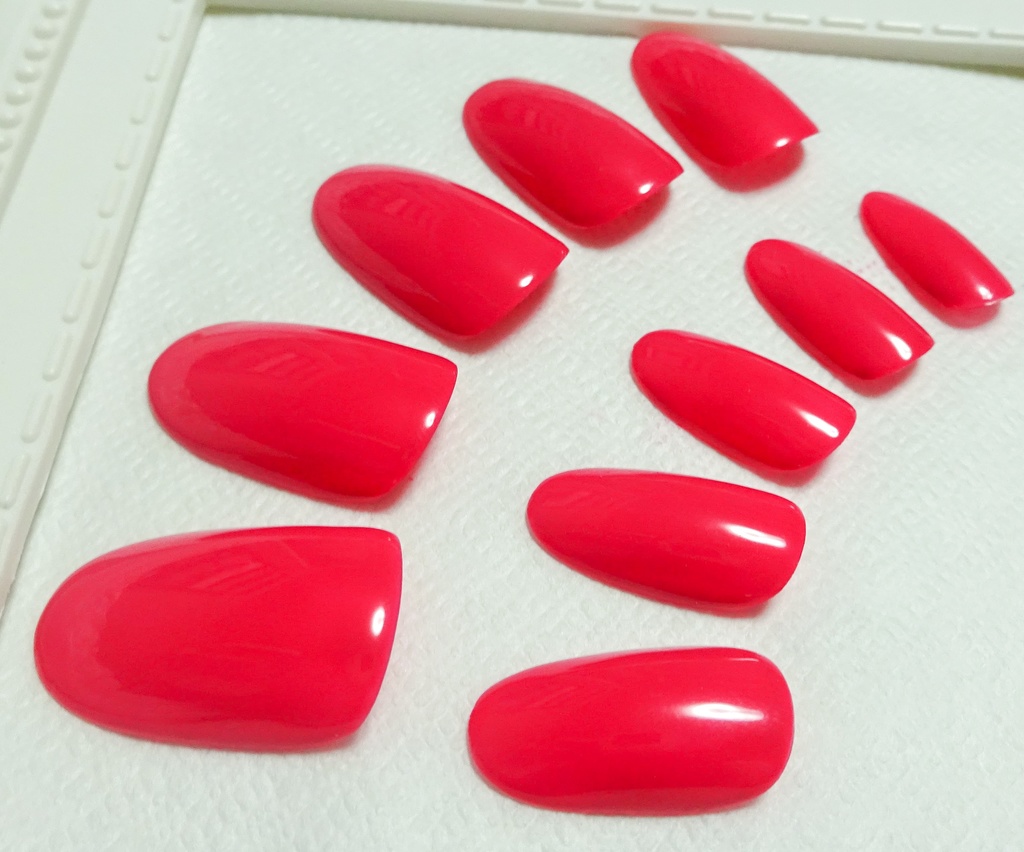 ローズピンク 推し色 ワンカラー 単色 ネイルチップ No,6