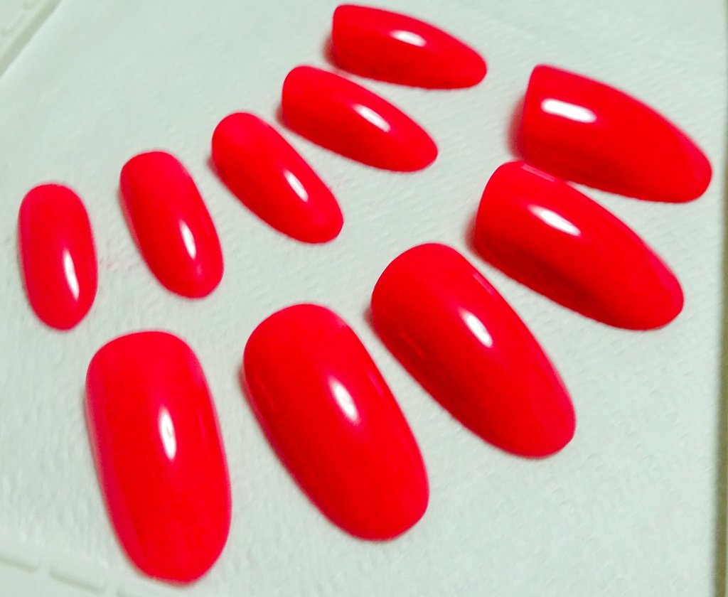 ローズピンク 推し色 ワンカラー 単色 ネイルチップ No,6