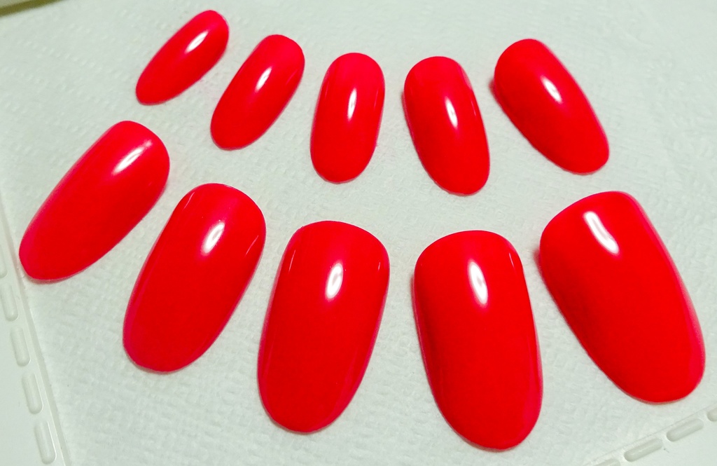 ローズピンク 推し色 ワンカラー 単色 ネイルチップ No,6