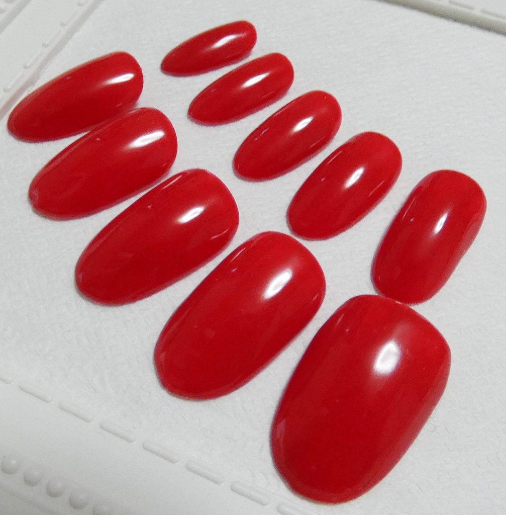 ピュアレッド 推し色 ワンカラー 単色 ネイルチップ No,10