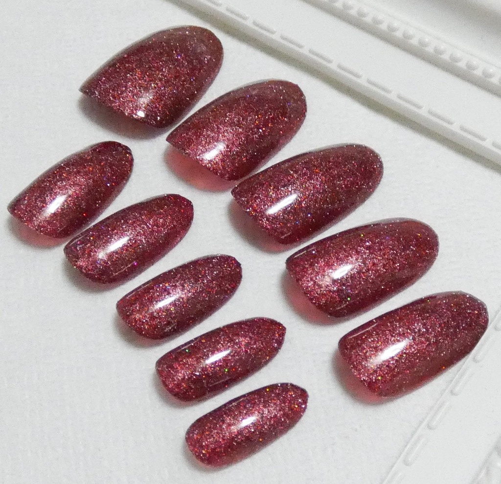 レッドウッド 推し色 ラメカラー ネイルチップ No,8