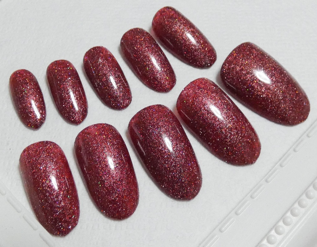 レッドウッド 推し色 ラメカラー ネイルチップ No,8