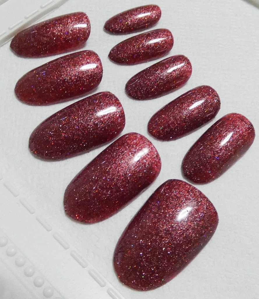 レッドウッド 推し色 ラメカラー ネイルチップ No,8