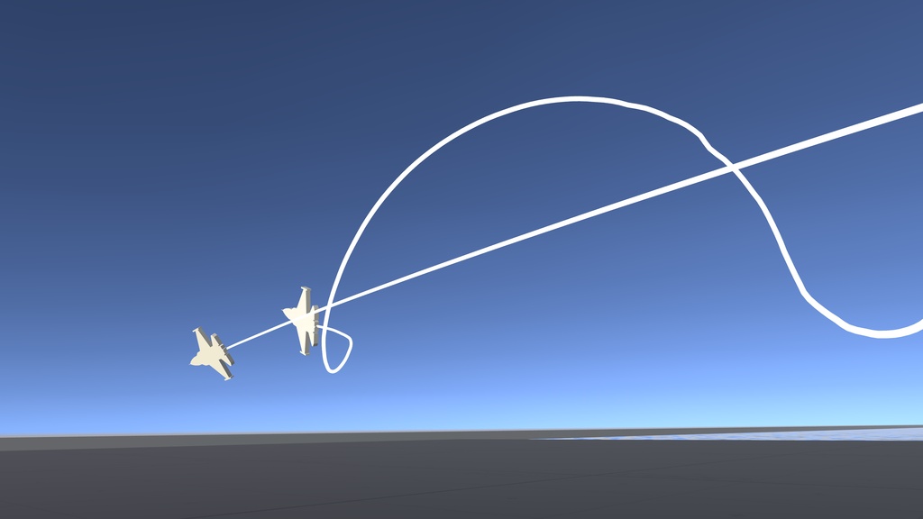 「VRChat想定」無料/FREE 2D飛行機模型 約1/72スケール