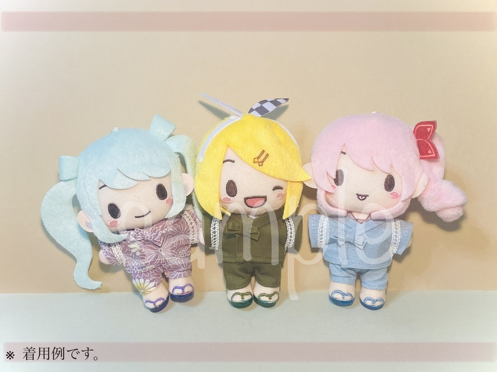 10cmぬい用 フェイク下駄のみ