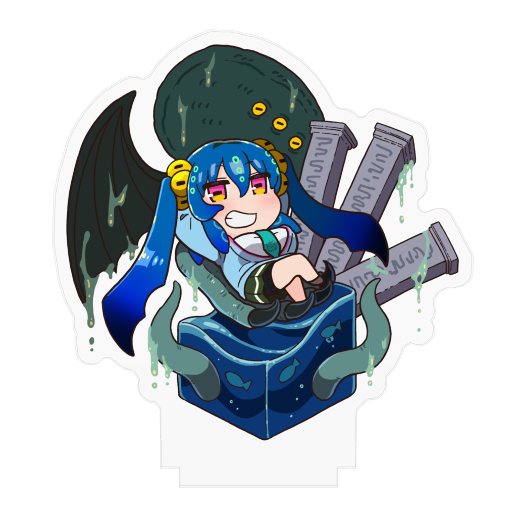 『クトゥルフ様とクトゥルフちゃん』アクリルフィギュア