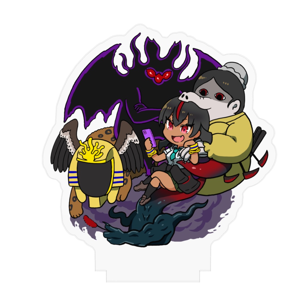 『九九九の化身とニャルちゃん』アクリルフィギュア