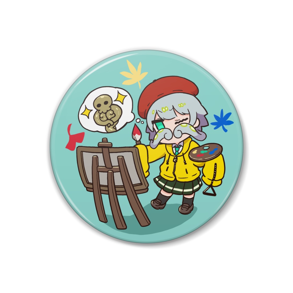 『芸術の秋』缶バッジ