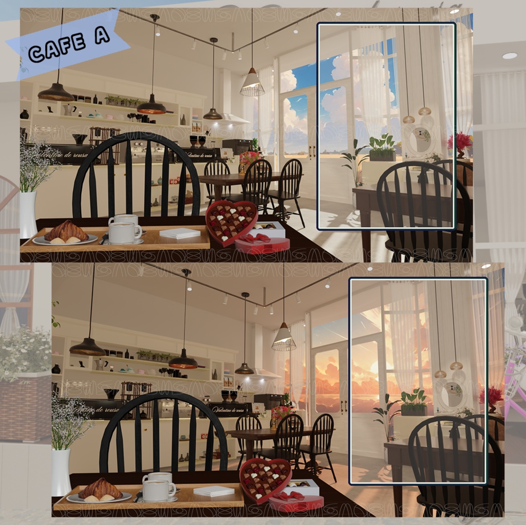 valentine's day cafe Transparent.ver (バレンタインデーカフェ 透明.ver)